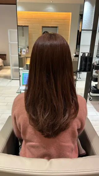 セミロング 土田 アキナのヘアスタイル