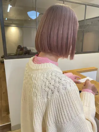 カラー 🎗️ブリーチ 🎗️ダブルカラーのヘアスタイル