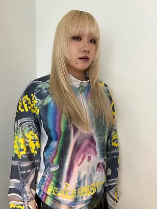 ロング カラー 🎀オイダイラ モモカ🎀のヘアスタイル