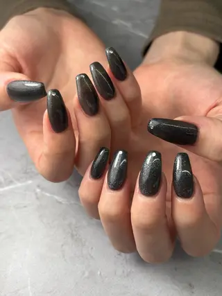 ネイル 【UNE.】 長さだしフィルインのネイルデザイン