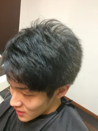 ショート カラー 向井 優汰のヘアスタイル