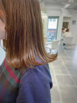 ミディアム カラー ヘアアレンジ 眠れるヘッドスパ✨ chacoのヘアスタイル