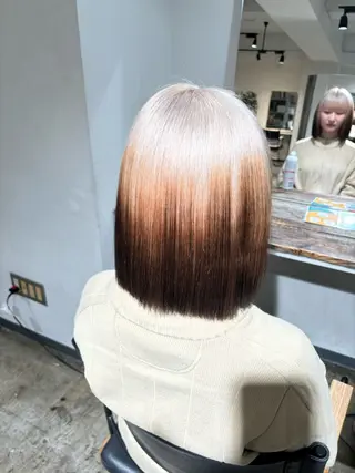 カラー 💫miyu💫デザ インカラー/アレンジのヘアスタイル