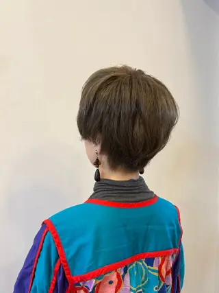 ショート カラー SOU理美容所 ネネのヘアスタイル