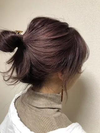 ミディアム 顔周りの垢抜けヘア 立山愛梨のヘアスタイル