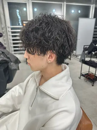ミディアム パーマ メンズ メンズ似合わせ🪞 kotoriのヘアスタイル