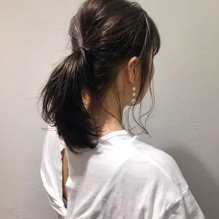 セミロング カラー パーマ ヘアアレンジ メンズ キッズ ネイル マツエク・マツパ インナーカラー/ KANAのヘアスタイル