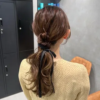 ヘアアレンジ 透明感カラー🫧 ✴︎meiのヘアスタイル
