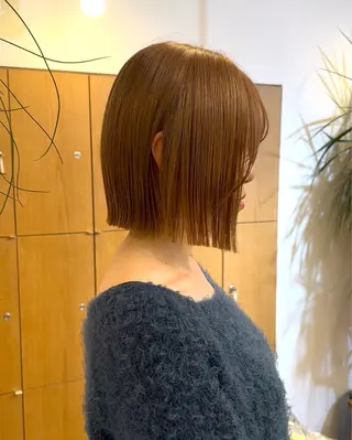 ショート カラー 似合わせボブ/ハイ トーン/hisatoのヘアスタイル