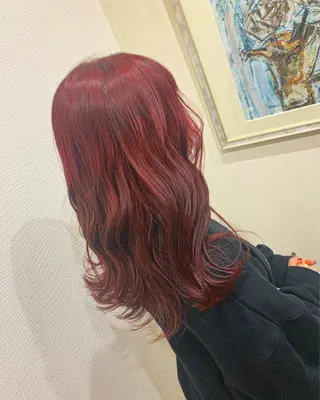 ロング カラー 井上 花音のヘアスタイル