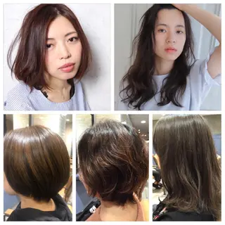 ミディアム 髪質改善&ブリーチ 伊勢 祐一郎のヘアスタイル