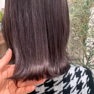 ミディアム カラー ヘアアレンジ 小白井 由美のヘアスタイル