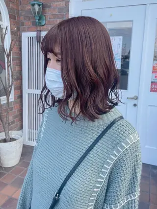 ミディアム カラー YUIMARL なつきのヘアスタイル