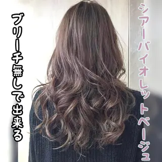 セミロング カラー Soleria 田中慎一のヘアスタイル