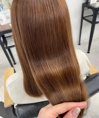 セミロング カラー パーマ ヘアアレンジ メンズ mona/ ストレートスタイル✨のヘアスタイル