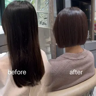 ミディアム Lond roseのヘアスタイル