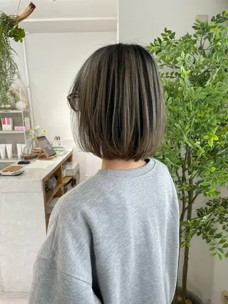 セミロング カラー 透明感🫧ナチュラル 🍀りんたろうのヘアスタイル