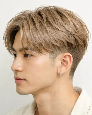 ショート カラー メンズ ハイライトカラー 浦和メンズ新井涼太のヘアスタイル