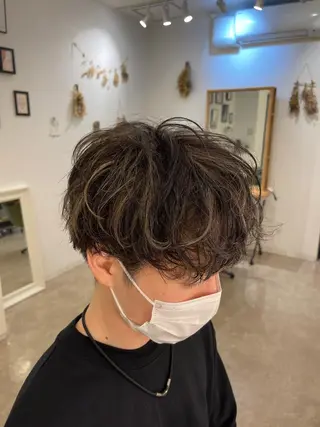 カラー メンズ 縮毛・酸性ストレート 特化のヘアスタイル