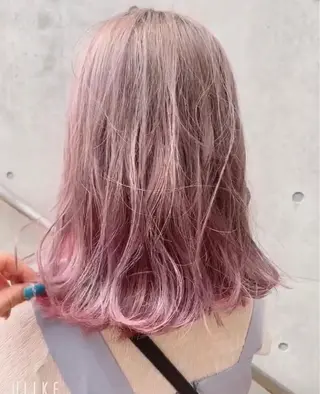 セミロング カラー box mico. mutsumiのヘアスタイル