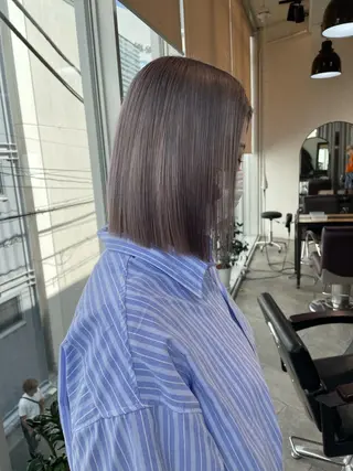 ミディアム カラー 💜ハイトーン💛 マジカルかいちゃんのヘアスタイル