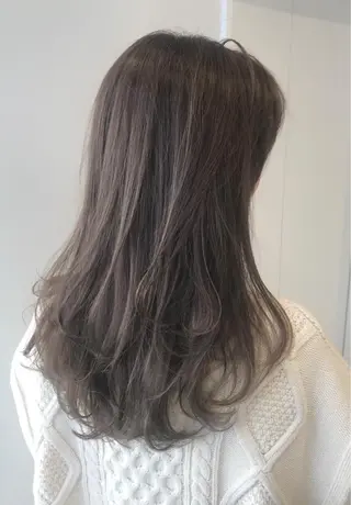 ロング カラー ブリーチなし 透明感カラー/艶髪のヘアスタイル