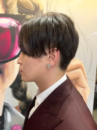 ショート カラー パーマ ヘアアレンジ メンズ キッズ ネイル マツエク・マツパ アイブロウ 久木原 ゆりのヘアスタイル