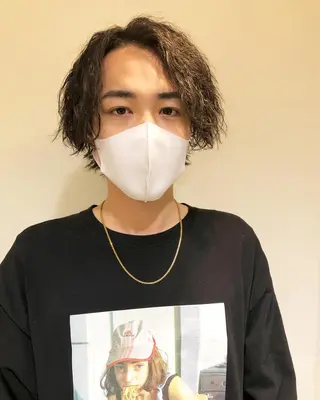 パーマ ヘアアレンジ メンズ メンズ特化✂️栗原 侑也のヘアスタイル