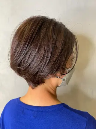 ショート まとまる美髪矯正 ×レイヤーカットのヘアスタイル