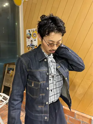 ショート パーマ メンズ 本常 七夕のヘアスタイル