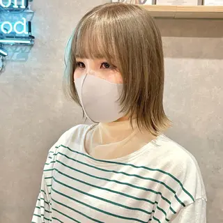 ミディアム カラー 一ノ瀬 暁のヘアスタイル