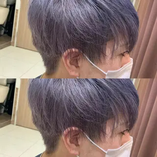 ショート カラー メンズ ハイトーン特化 川井優汰のヘアスタイル