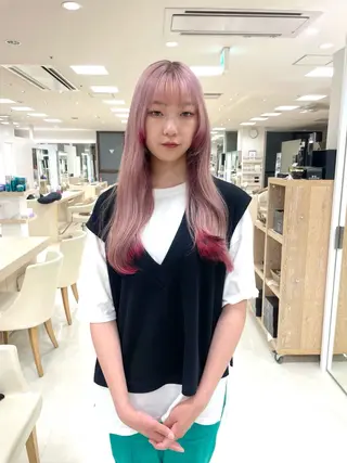 ロング カラー ヘアアレンジ 🍒KIKUCHI KANAE🍒のヘアスタイル