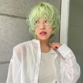 カラー 緑区/艶髪 🦋柿下のヘアスタイル
