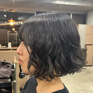 ミディアム パーマ レディース パーマ/ 田中育斗のヘアスタイル