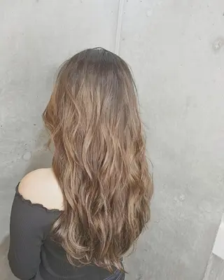 ロング カラー パーマ ヘアアレンジ 6月オープン♪豊見城 Lodattu✁清水のヘアスタイル