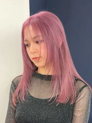 ロング カラー ブリーチ　ハイトーン 特化🌈フジタハルキのヘアスタイル