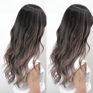 セミロング カラー 🌙HIZUKI🌙 ハイトーン 艶髪のヘアスタイル