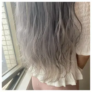 ロング カラー 似合わせ/ブリーチ カラー.岡田友仁のヘアスタイル