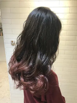 ロング カラー ヘアアレンジ レイヤー×ヘッドスパ *保田遥*のヘアスタイル