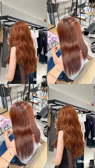ロング カラー ブリーチなしwカラー /艶カラー/oukaのヘアスタイル