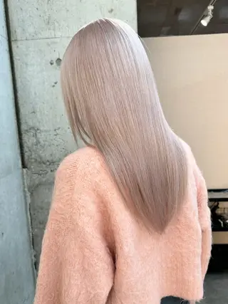 ロング カラー ヘアアレンジ lani ブリーチ /ダブルカラーのヘアスタイル