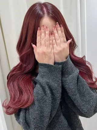 ロング カラー ヘアアレンジ 新宿color🐝 AYAKA🌈💖のヘアスタイル