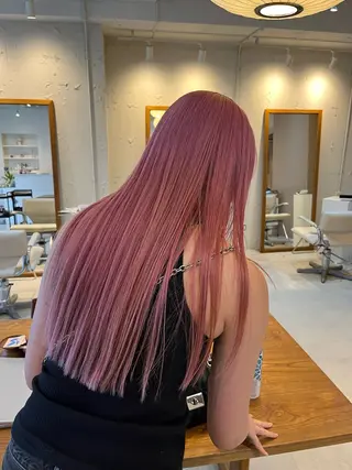 ロング Sraw代官山所属・HARUKA/暖色 /ハイトーンカラーのヘアスタイル