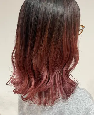 ミディアム カラー 🌈🌸あおき みちる🌟💗のヘアスタイル