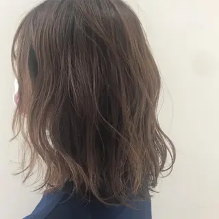 ミディアム 愛されヘア/ 暖色カラー/まいこのヘアスタイル