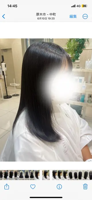 ロング パーマ ブリーチなしカラー/ 暖色カラー/艶カラーのヘアスタイル