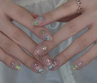 ネイル By moonネイル 🌷ワンホン/韓国風のネイルデザイン