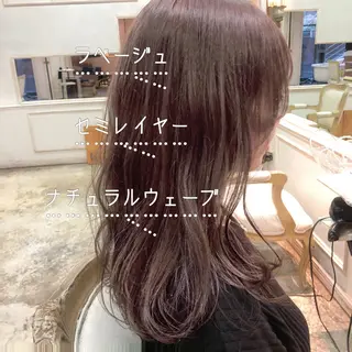 ミディアム RUKA 美容院×ネイリストのヘアスタイル