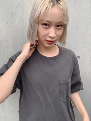 ショート 透明感カラー🌿ボブ ✨飛田　ケイのヘアスタイル